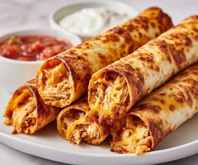 Air Fryer Chicken Taquitos
