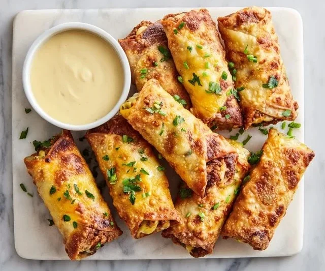 Cheeseburger Egg Rolls
