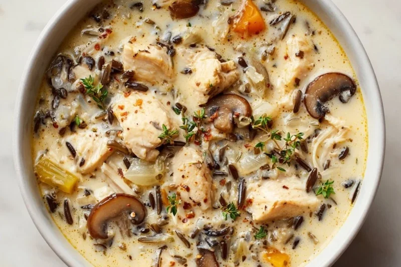 Chicken, Wild Rice & Mushroom Soup