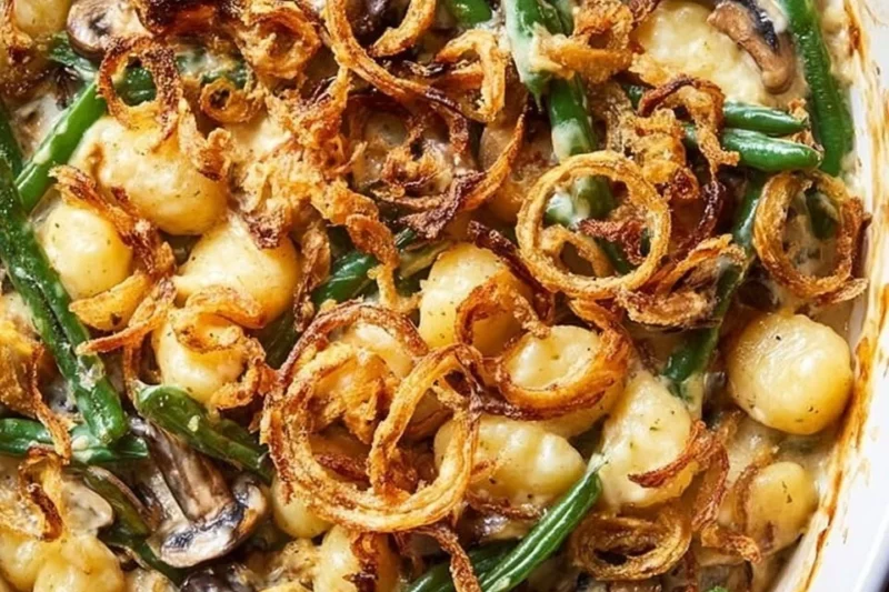 Gnocchi Green Bean Casserole