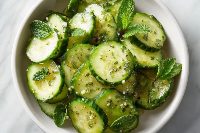 Honey Lime Cucumber Salad