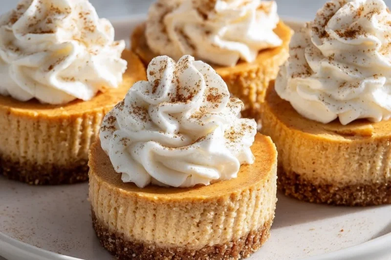 Mini Pumpkin Cheesecakes