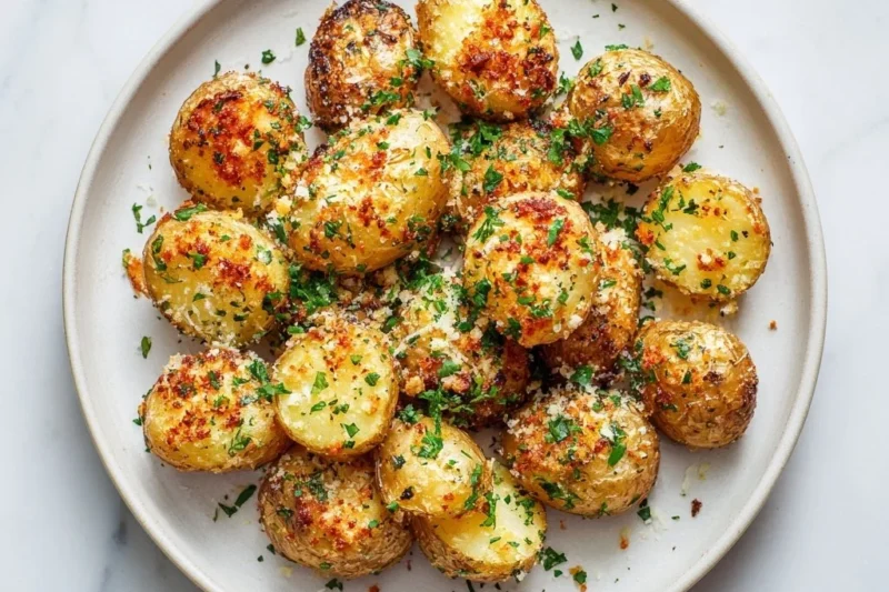 Parmesan Crusted Baby Potatoes