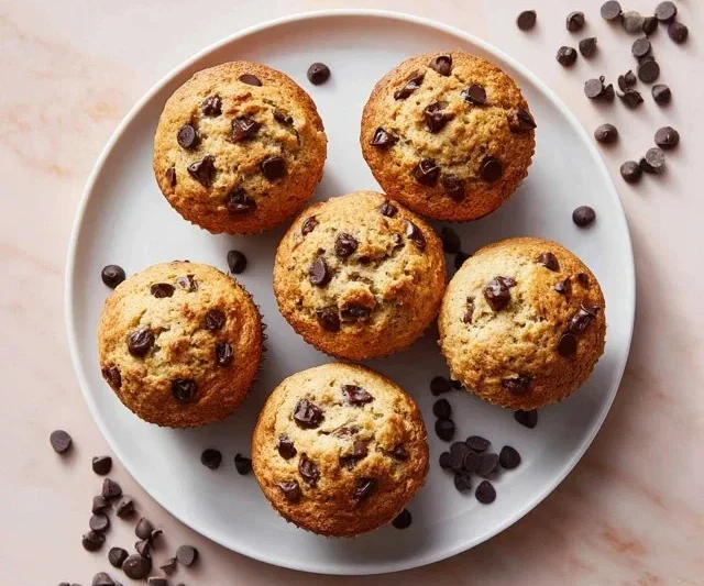 Peanut Butter Chocolate Chip Muffins (Cottage Cheese)