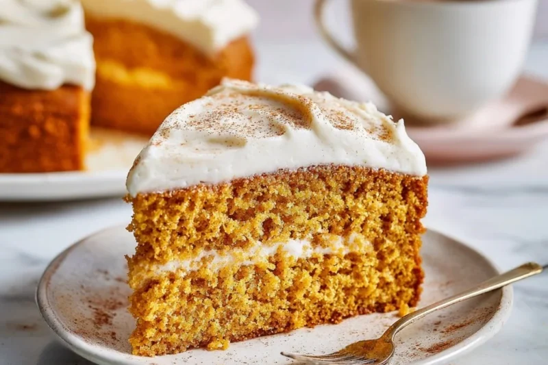 Pumpkin Cake with Cream Cheese Frosting