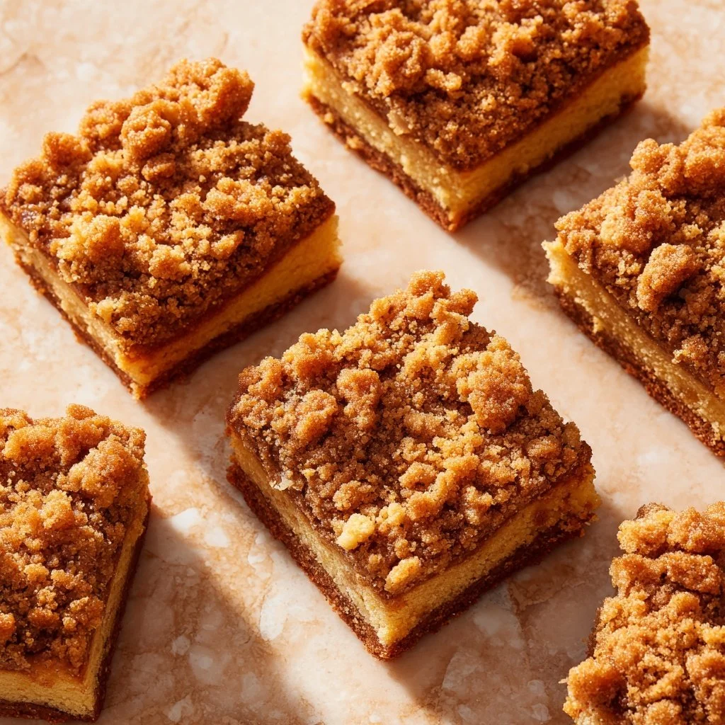 Delicious homemade Pumpkin Coffee Cake fresh out of the oven.