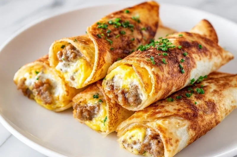 Sausage Egg Breakfast Roll-Ups