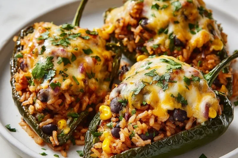 Southwest Stuffed Poblano Peppers