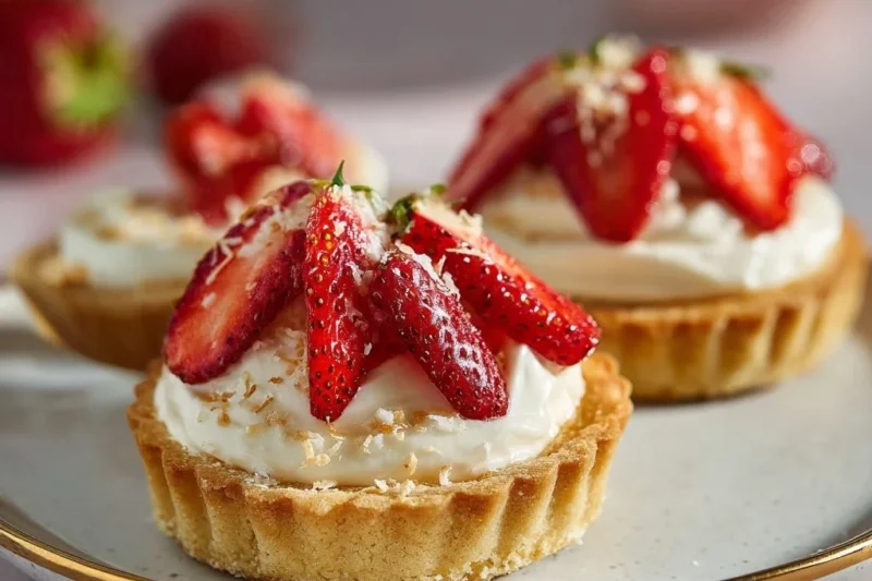 Strawberry Coconut Tarts