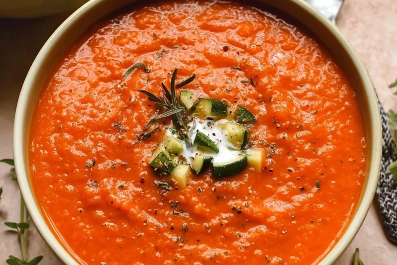 Tomato Zucchini Soup