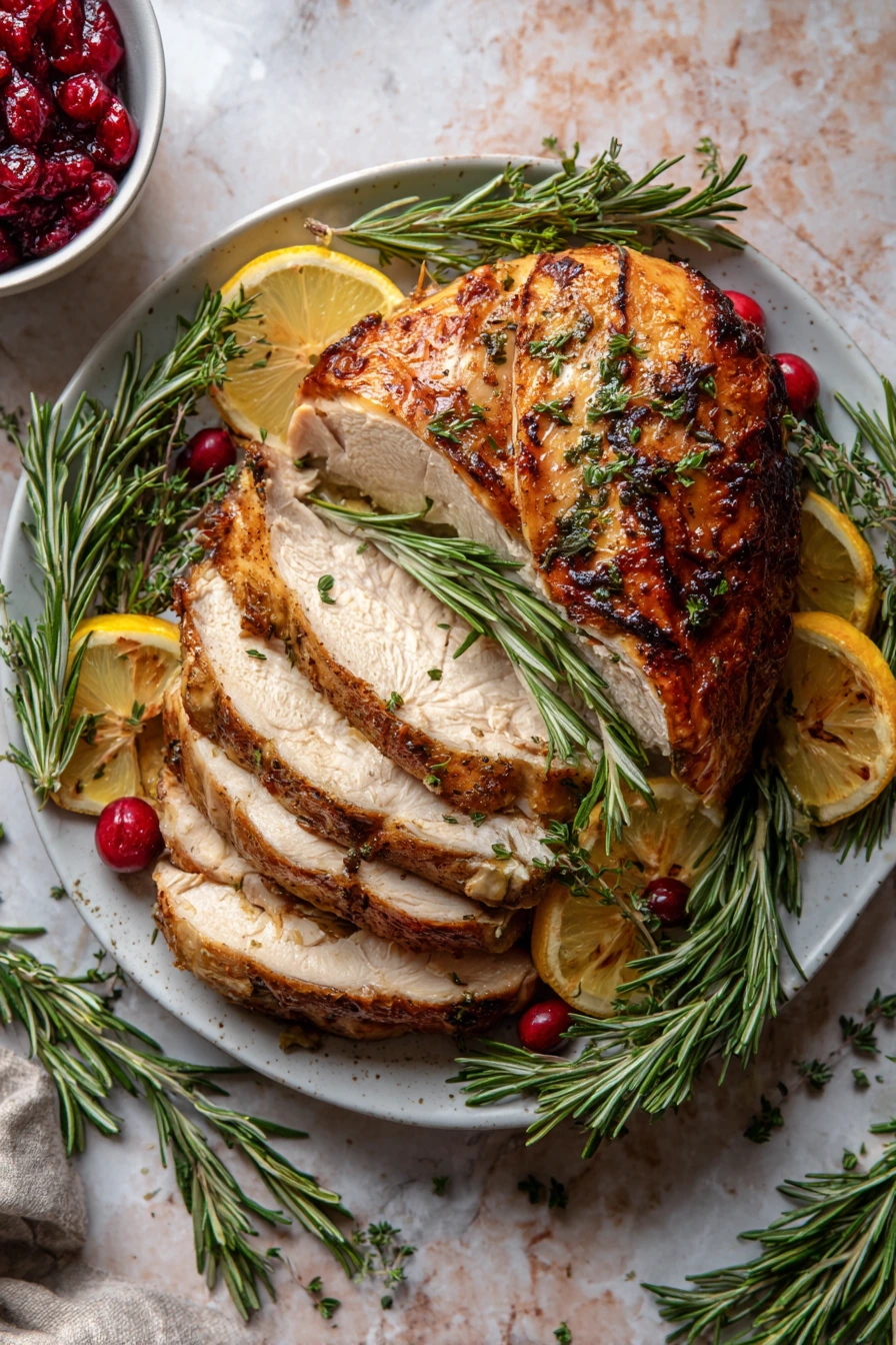 Savory Rosemary, Sage and Pecan-Crusted Turkey Breast Recipe