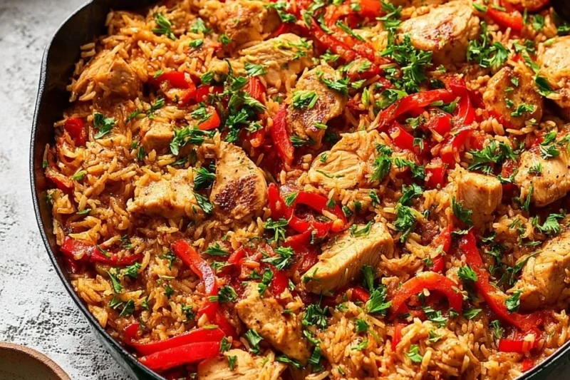 30 Minute One Pan Chicken and Rice