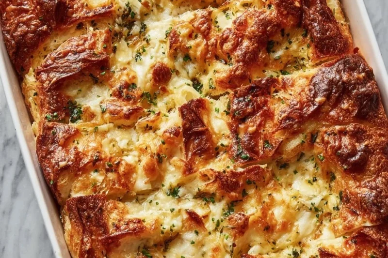 Cheesy Croissant Casserole