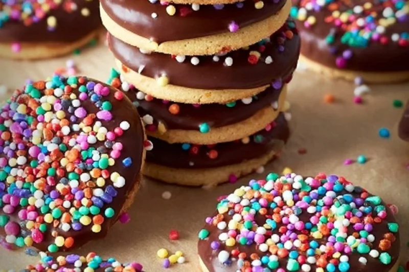 Chocolate-Dipped Shortbread Cookies