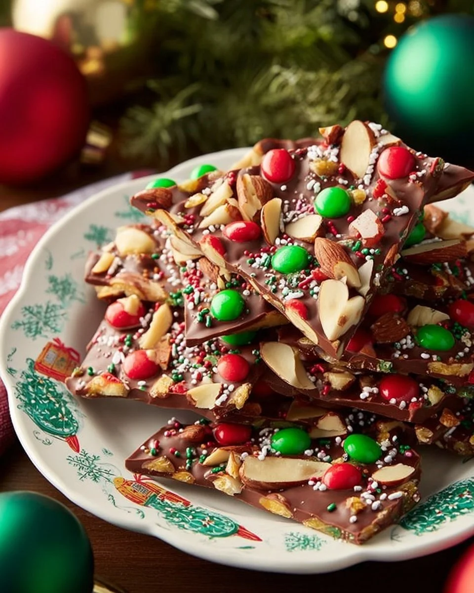 Colorful assortment of delicious Christmas cracker candy for holiday treats