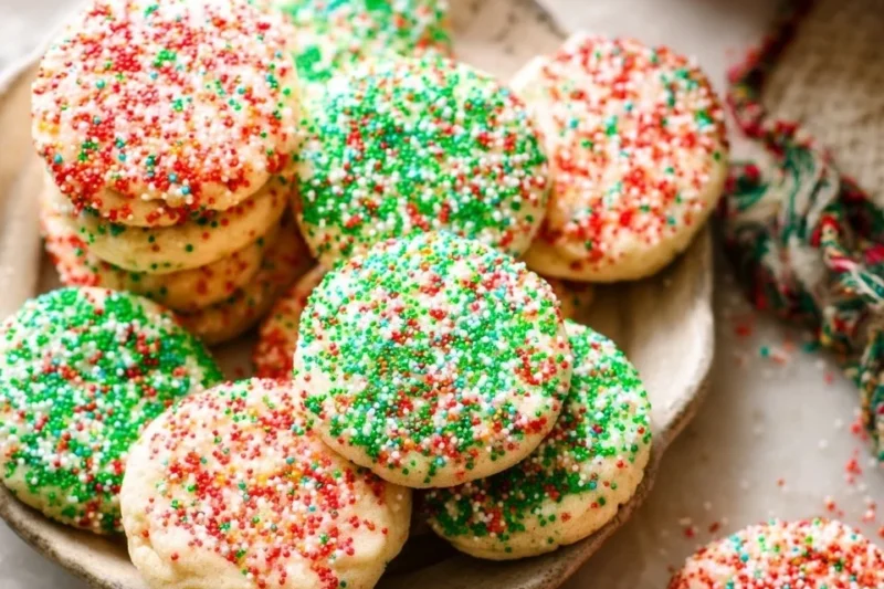 Christmas Sprinkle Cookies