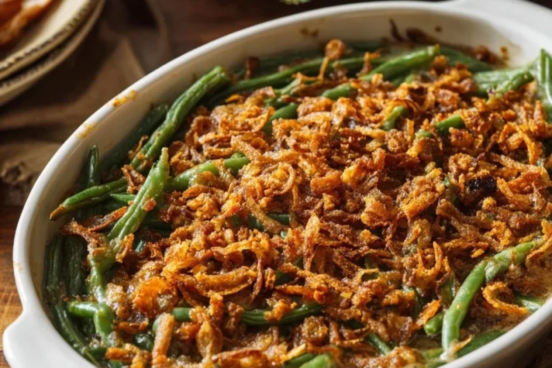 Crockpot Green Bean Casserole | Slow Cooker Green Bean Recipe