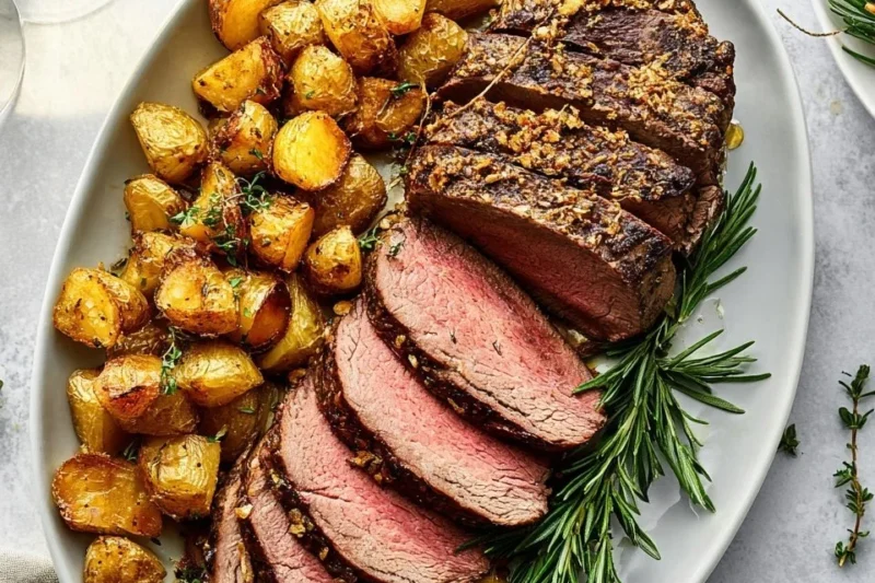 Garlic Rosemary Beef Tenderloin