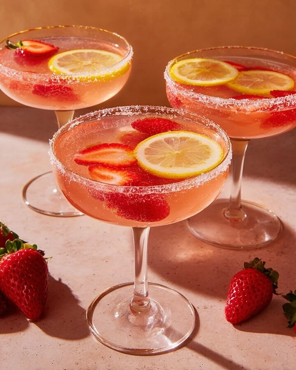 A colorful glass of Giggle Juice, a fun and festive drink for parties.