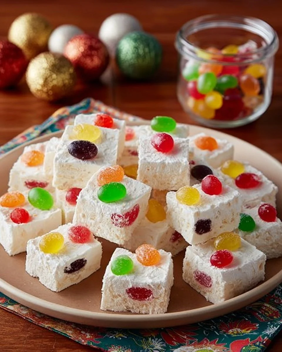 Colorful Jeweled Divinity Candy for a delightful and festive treat.