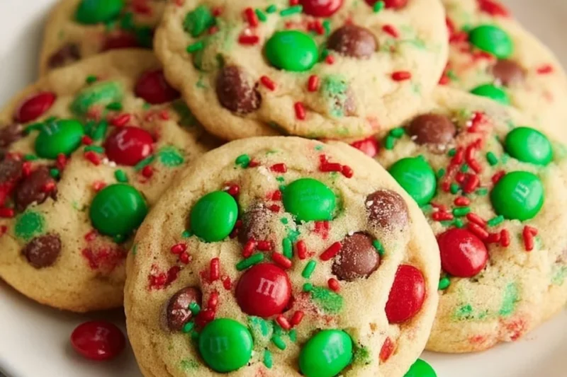 M&M Christmas Cookies