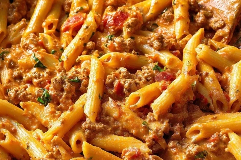 One Pot Italian Sausage and Peppers Pasta