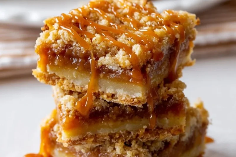 Salted Caramel Apple Pie Bars