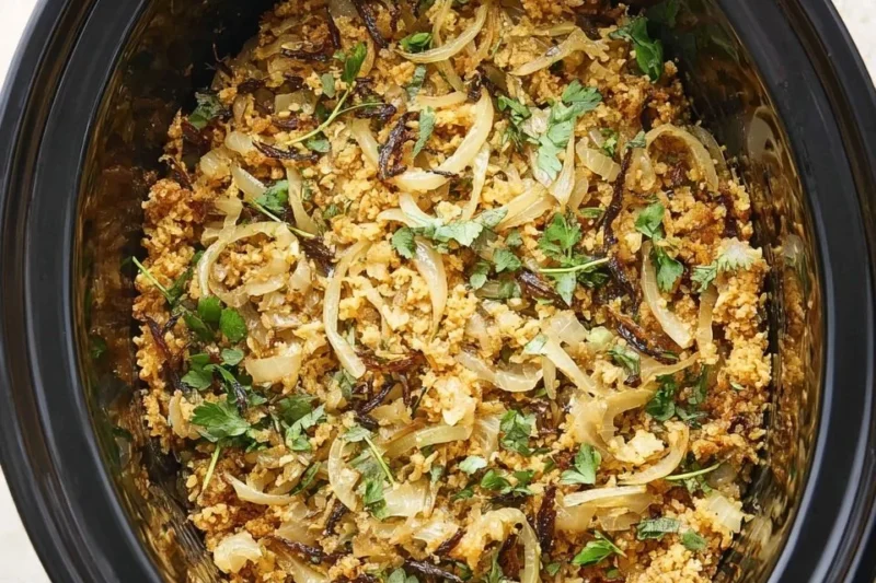 Slow Cooker Green Bean Casserole