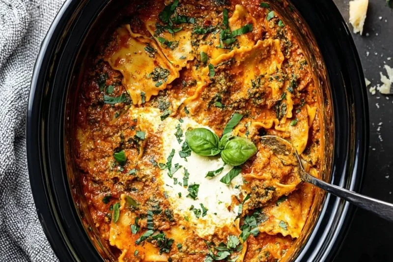 Slow Cooker Lasagna Soup